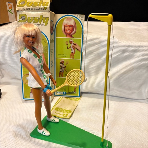 Dusty Doll Tennis Player by Kenner 1970s Complete With Original Box Used